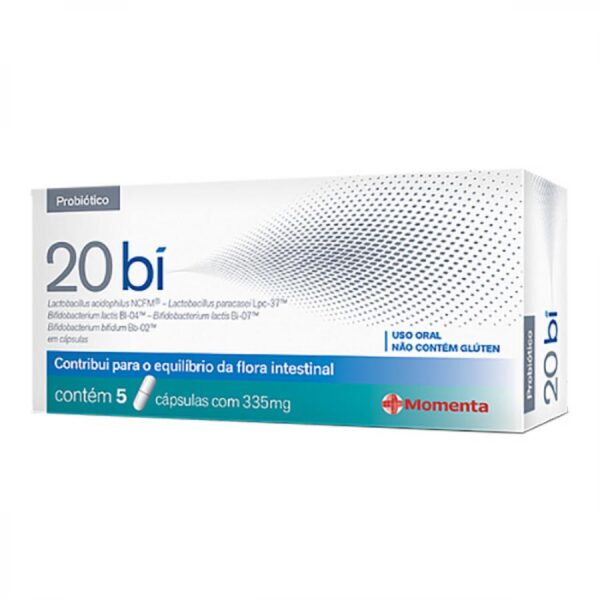 Regulador Intestinal 20 Bi Com 5 Cápsulas Momenta