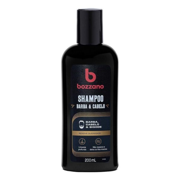 Shampoo Bozzano Barba Cabelo e Bigode Com 200ml