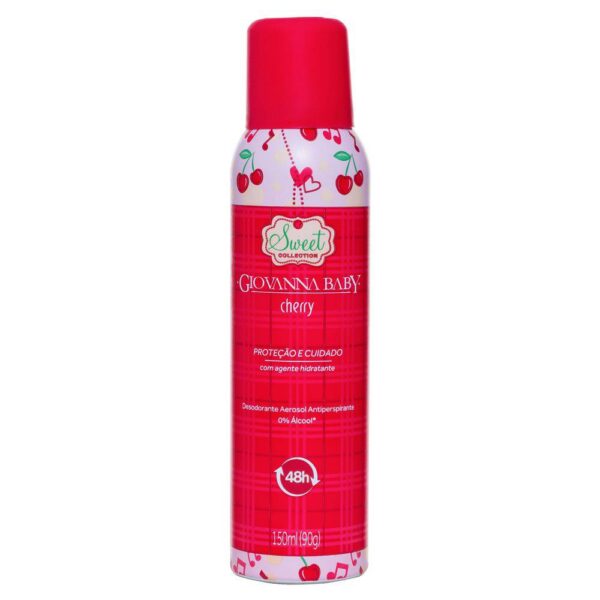 Desodorante Aerosol Giovanna Baby Cherry Com 150ml