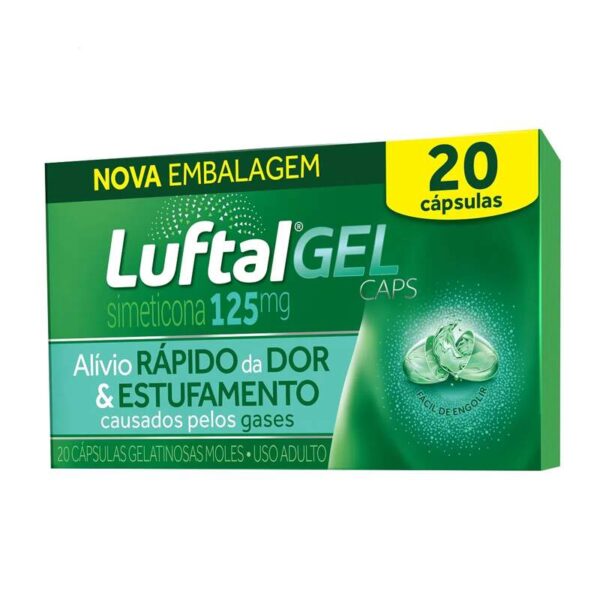 Luftal Gel Caps 125mg Com 20 Cápsulas Reckitt Benckiser