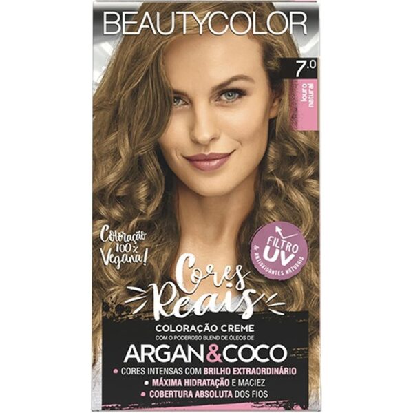 Tintura BeautyColor Creme 7.0 Louro Natural