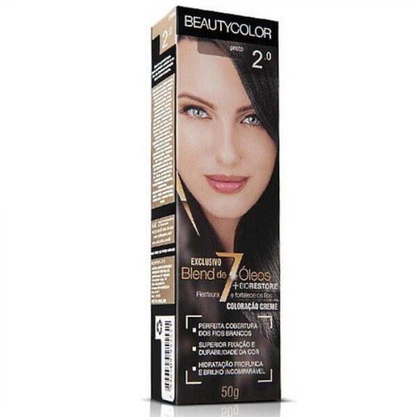 Tintura BeautyColor Creme 2.0 Preto