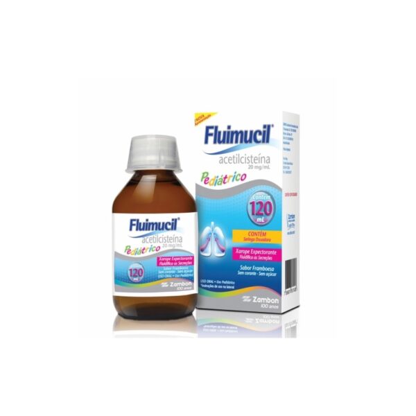 Fluimucil 20mg/ml Xarope Framboesa Com 120ml Zambon - Image 2