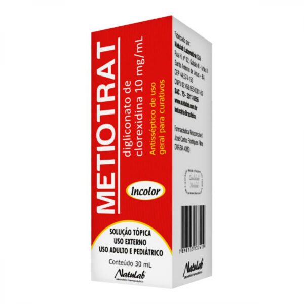 Metiotrat 10mg/ml Solução Tópica Com 30ml Natulab