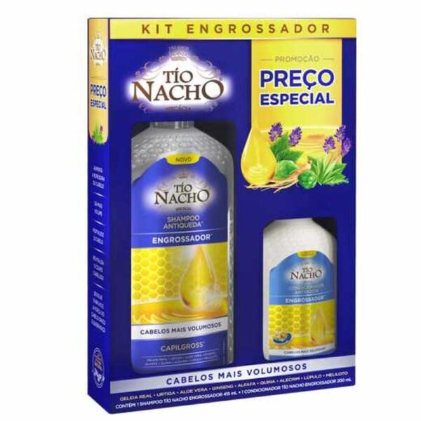 Kit Tio Nacho Engrossador Antiqueda Com 1 Shampoo de 415ml + 1 Condicionador de 200ml