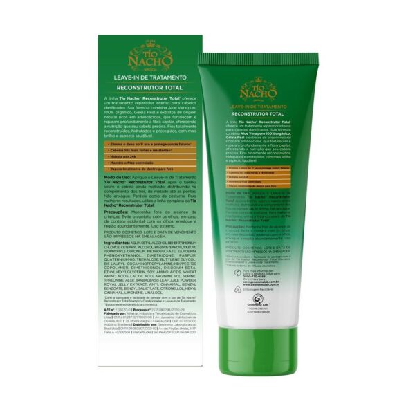 Shampoo Tio Nacho Leave In Reconstrutor Total com Aloe Vera Com 100ml