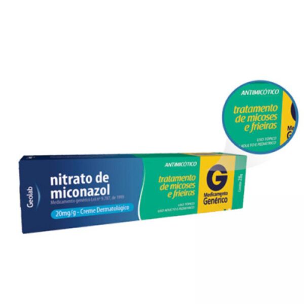 Nitrato de Miconazol 20mg/g Creme Dermatológico Com 28g Geolab Genéricos - Image 2