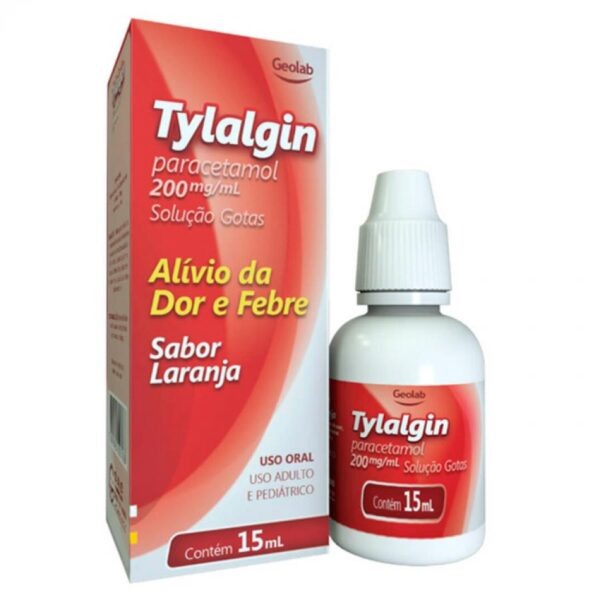 Tylalgin 200mg/ml Solução Oral Gotas Com 15ml Geolab