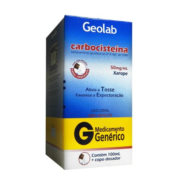 Carbocisteína 50mg/ml Xarope Com 100ml Geolab Genéricos - Image 2